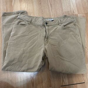 Carhartt 42x30 Rugged Flex Relaxed Fig Canvas 5 Pocket Work Pant Brown